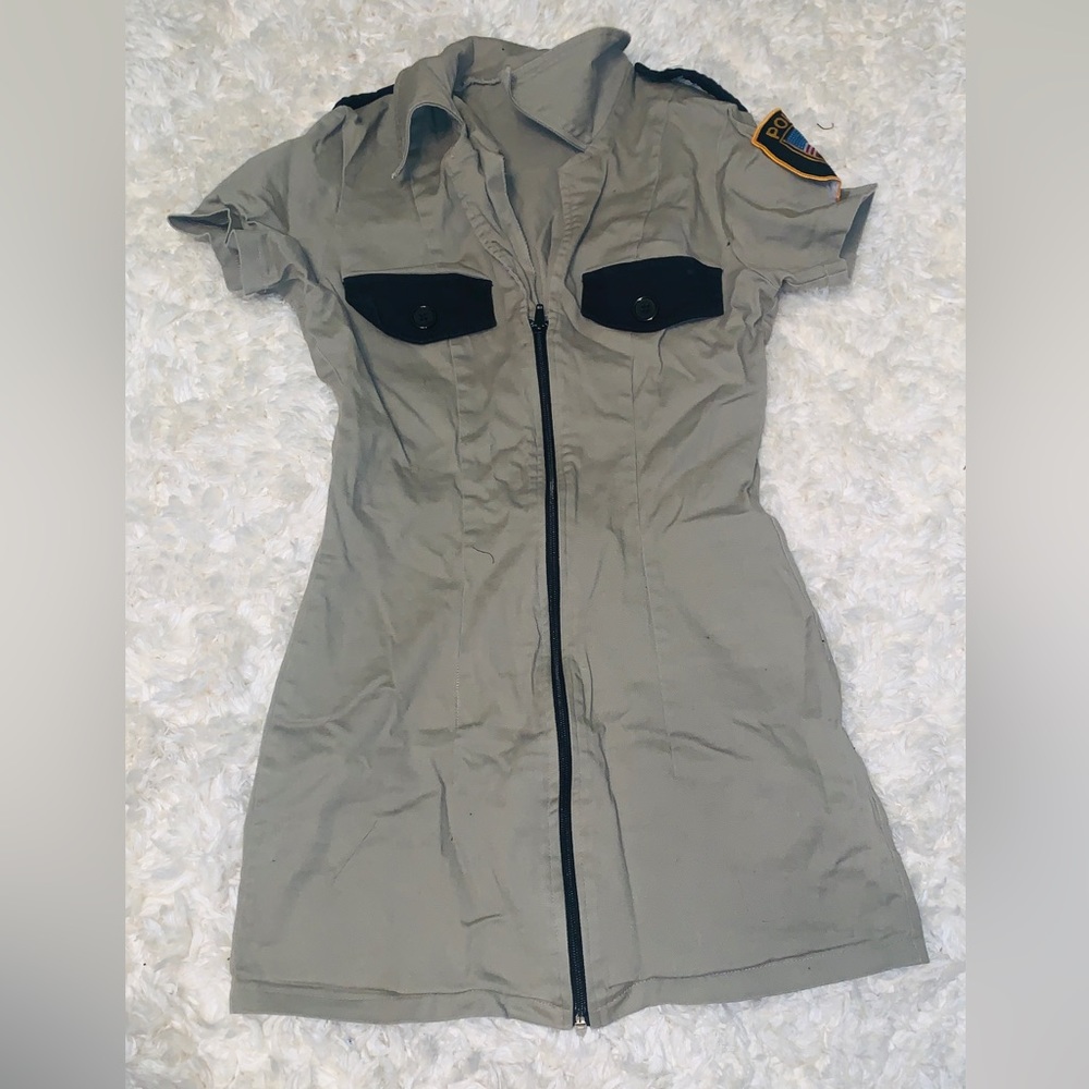 Sexy police Halloween costume dress size medium support boys in blue and…